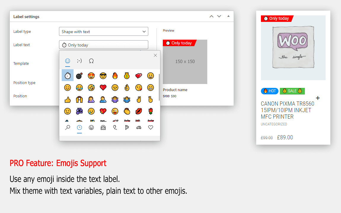 Emojis support