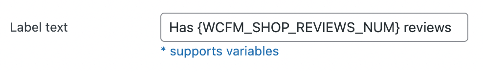 {WCFM_SHOP_REVIEWS_NUM} text variable