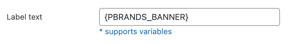 {PBRANDS_BANNER} text variable